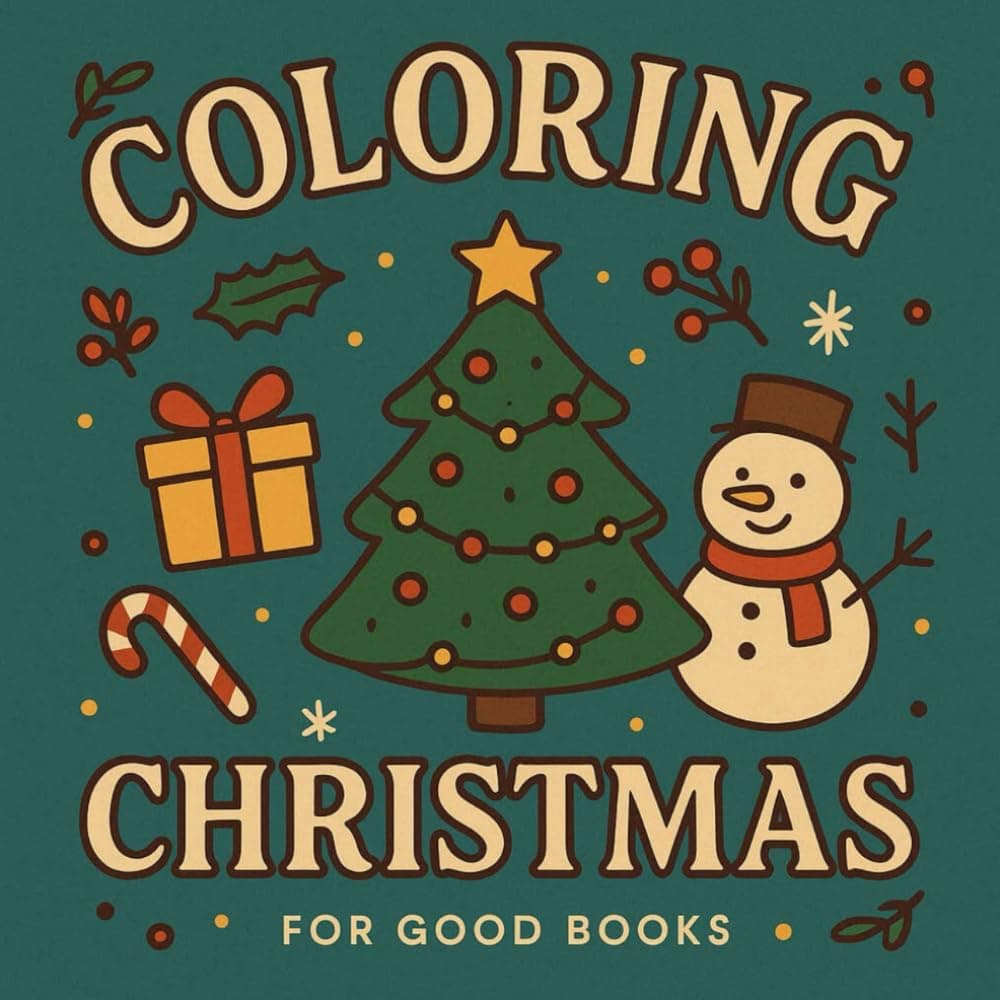 Coloring Christmas coloring book cover