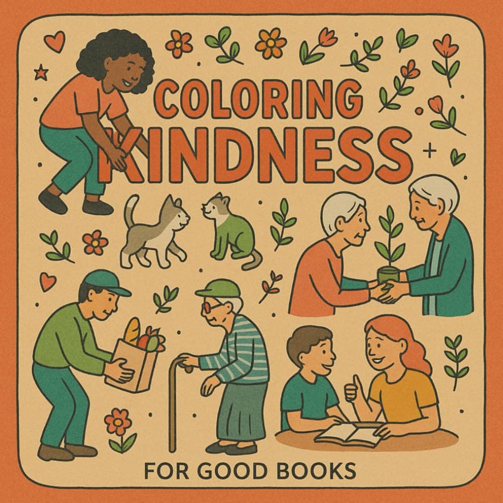 Coloring Kindness coloring book cover