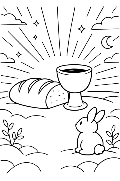 2026 Easter 3 free printable coloring page
