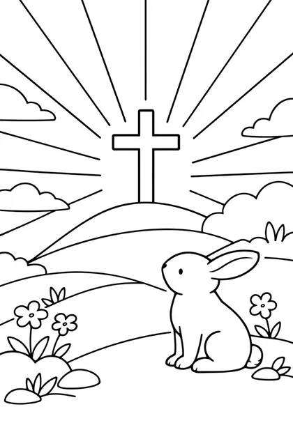 2026 Easter 5 free printable coloring page