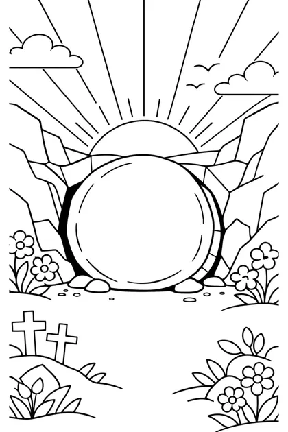 2026 Easter 6 free printable coloring page