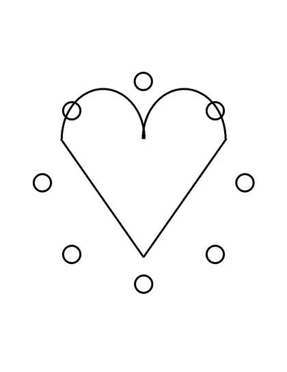 Kindness Heart free printable coloring page