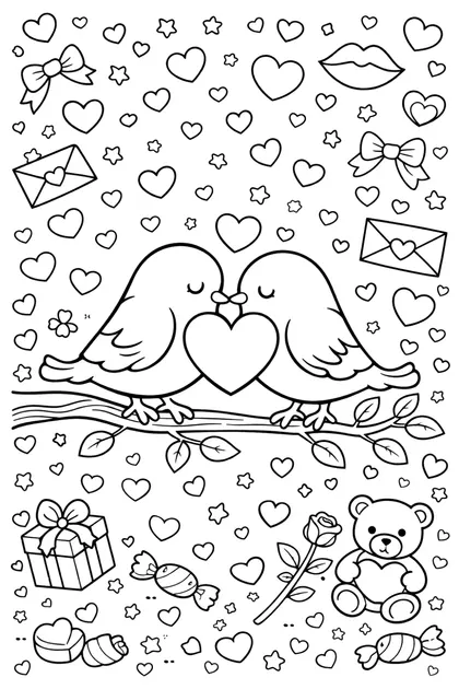 Vday 16 free printable coloring page