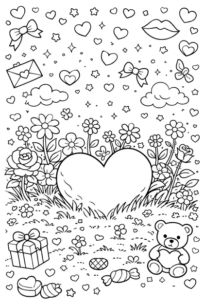 Vday 19 free printable coloring page