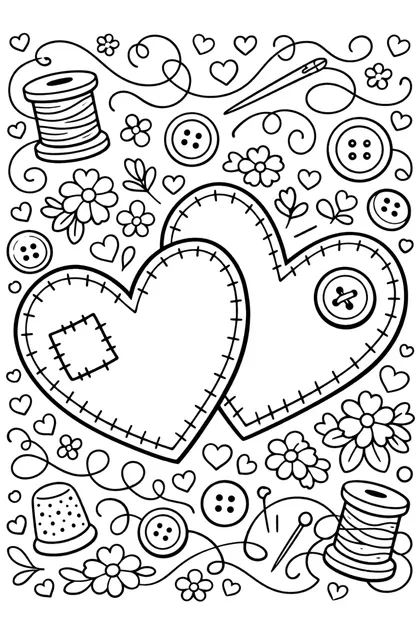 Vday 2 free printable coloring page
