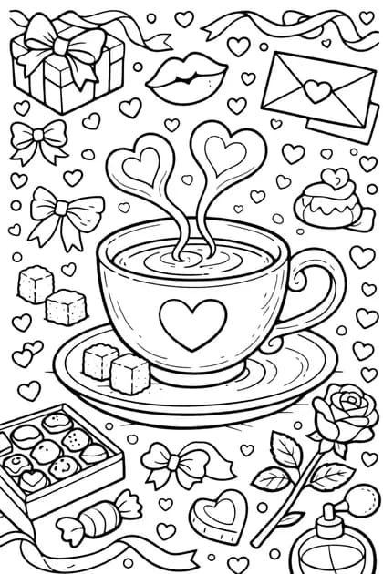 Vday 23 free printable coloring page