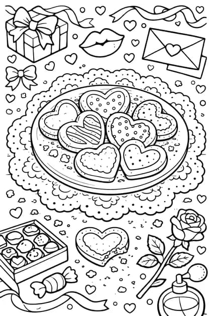 Vday 24 free printable coloring page