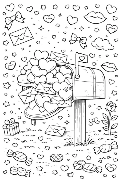 Vday 26 free printable coloring page