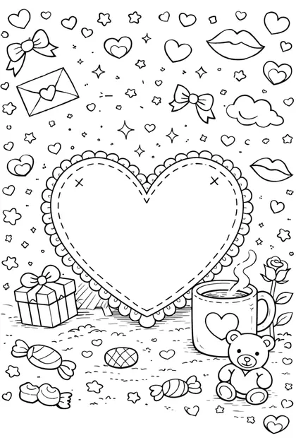 Vday 28 free printable coloring page