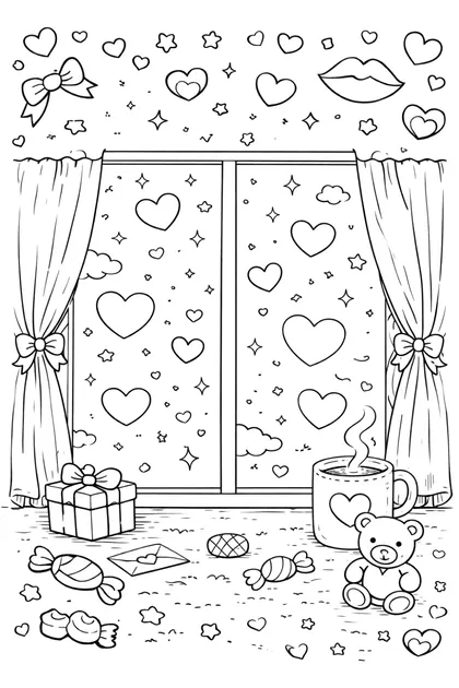Vday 29 free printable coloring page