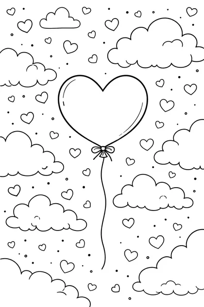 Vday 4 free printable coloring page